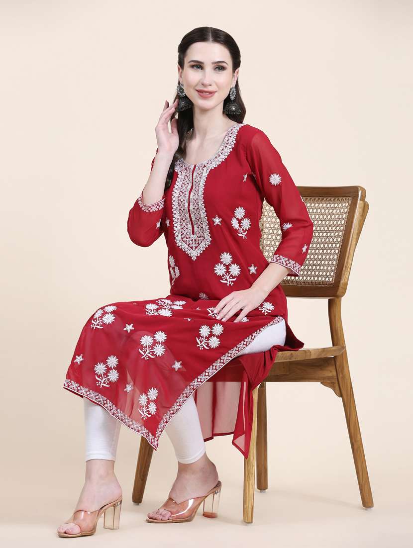 women's straight kurta - 20098374 -  Standard Image - 4