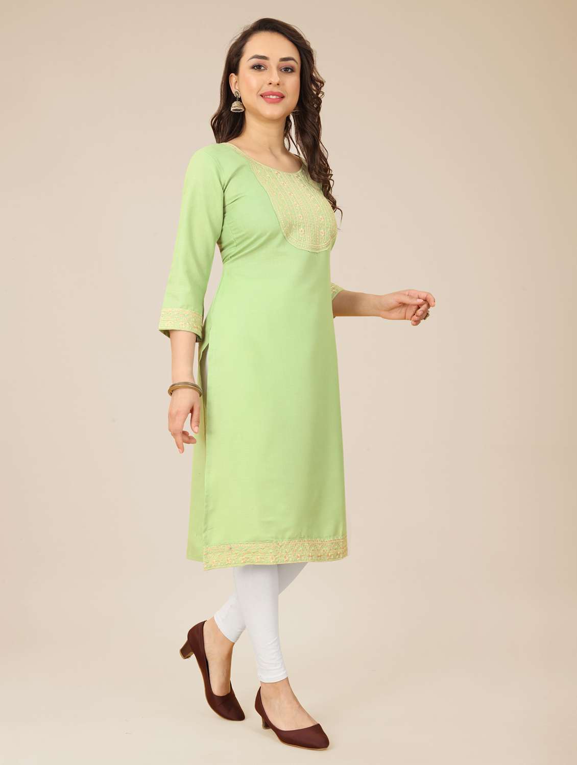 women's straight kurta - 20098429 -  Standard Image - 1