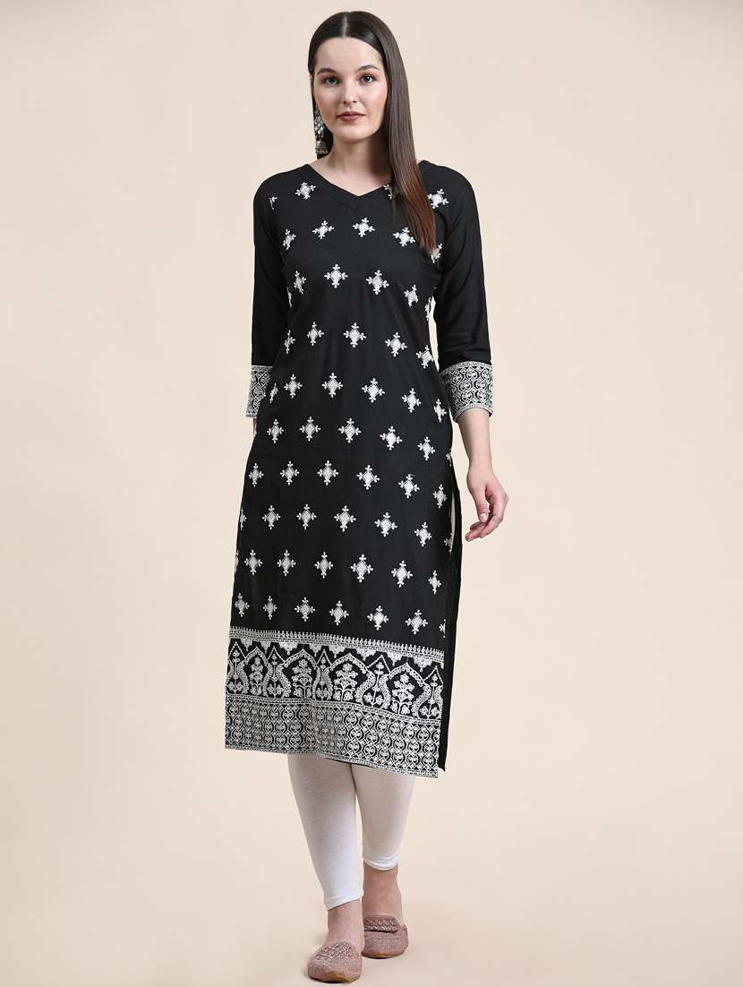 women's straight kurta - 20098453 -  Standard Image - 1