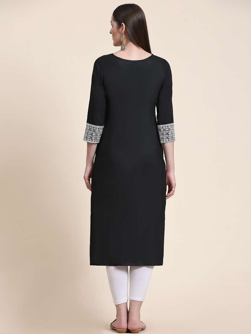 women's straight kurta - 20098453 -  Standard Image - 4