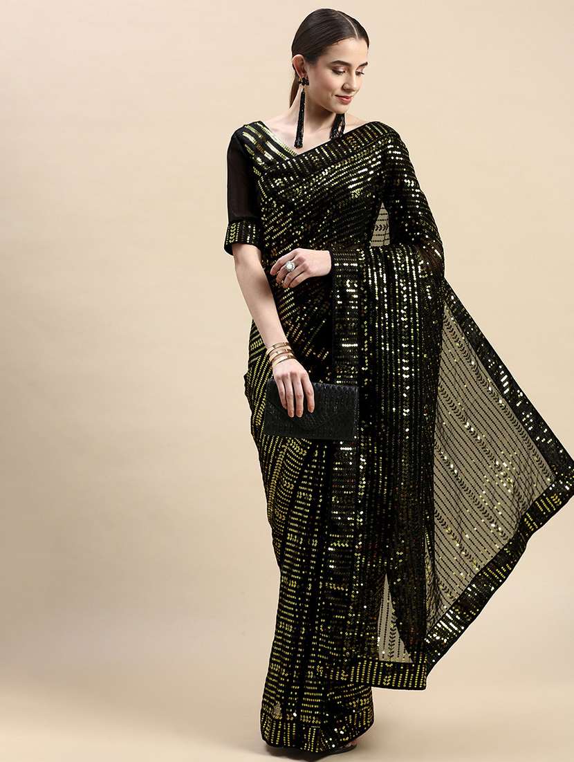 women's embellished saree with blouse