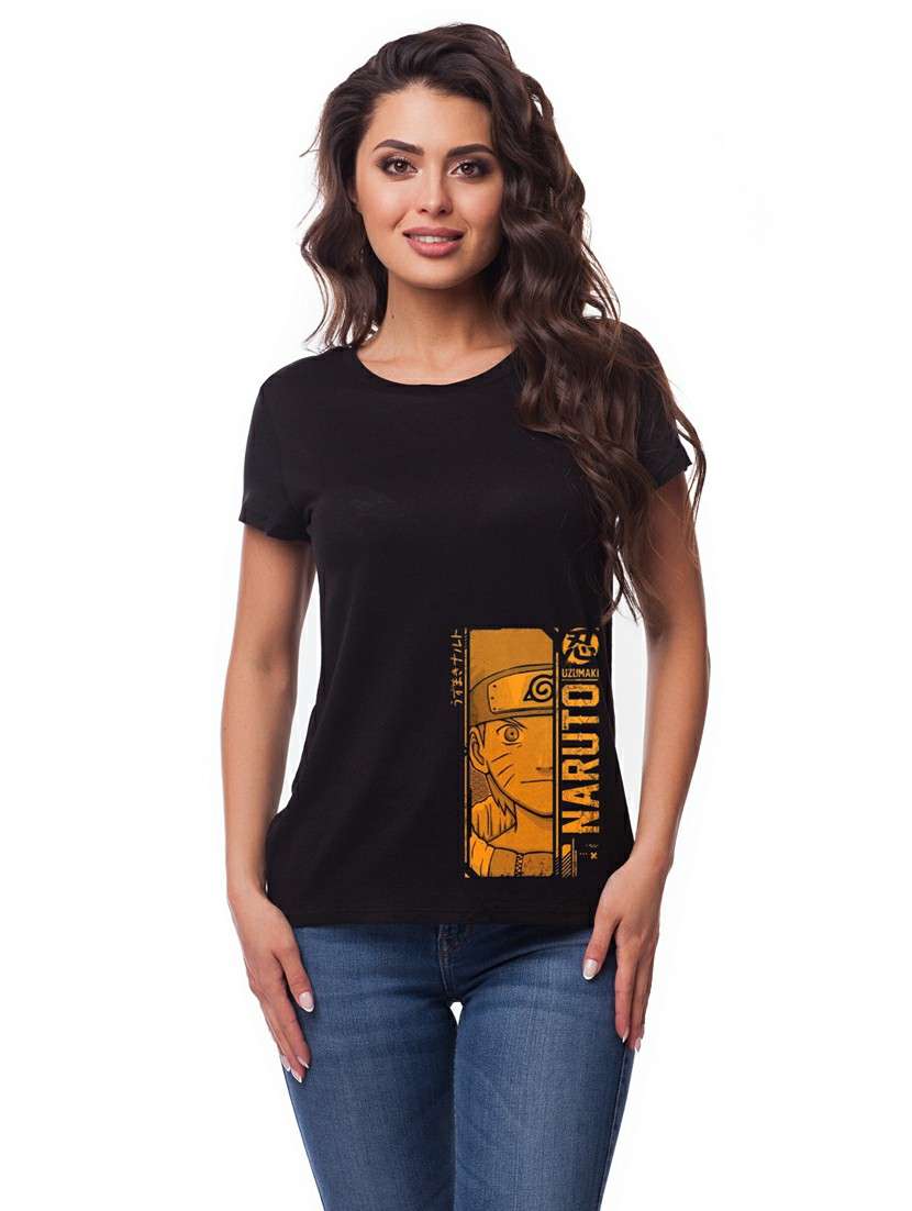 black cotton blend regular tshirt