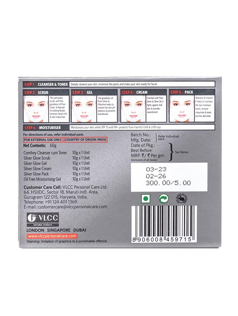 vlcc silver facial kit - 60 g ( pack of 2 ) - 20099377 - Standard Image - 4