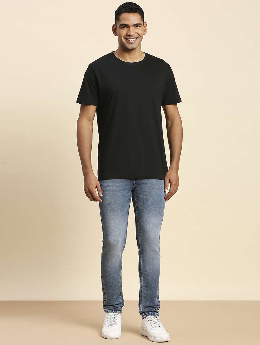 mens skinny fit plain jeans - 20099569 -  Standard Image - 4