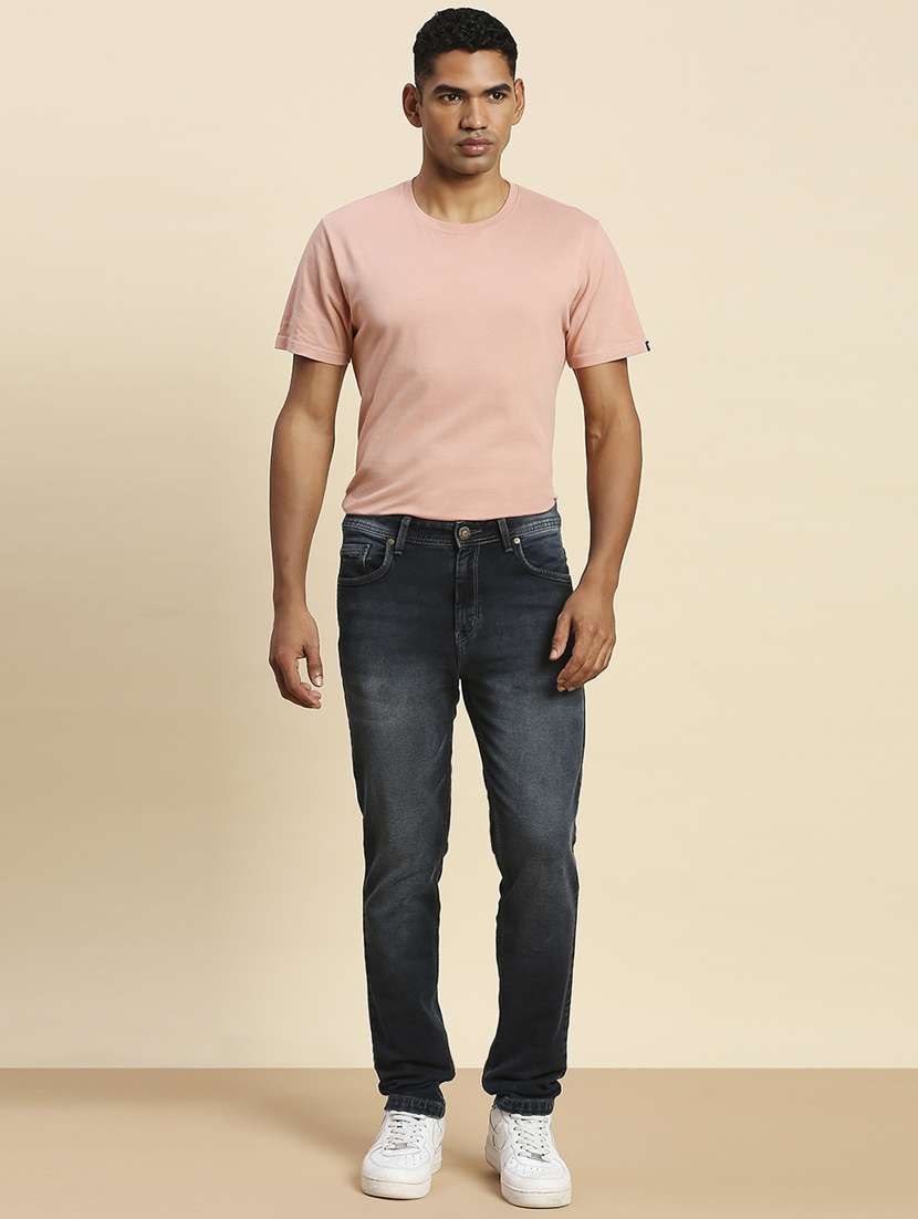 mens relaxed fit plain jeans - 20099572 - Standard Image - 4