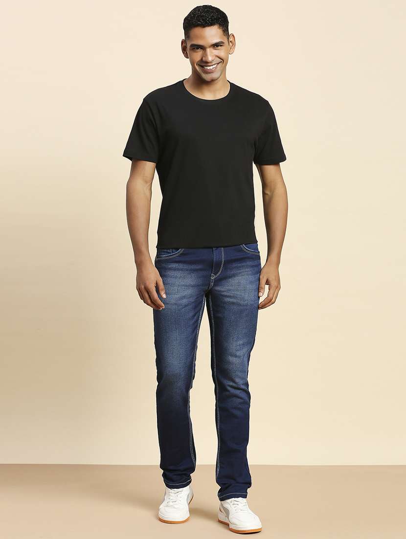 mens slim fit plain jeans - 20099573 -  Standard Image - 4