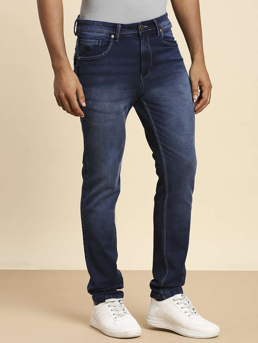 mens slim fit plain jeans - 20099574 - Standard Image - 1