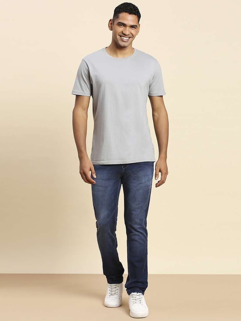 mens slim fit plain jeans - 20099574 - Standard Image - 4