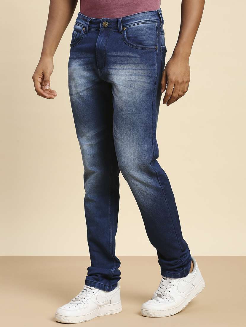 mens slim fit plain jeans - 20099575 -  Standard Image - 1
