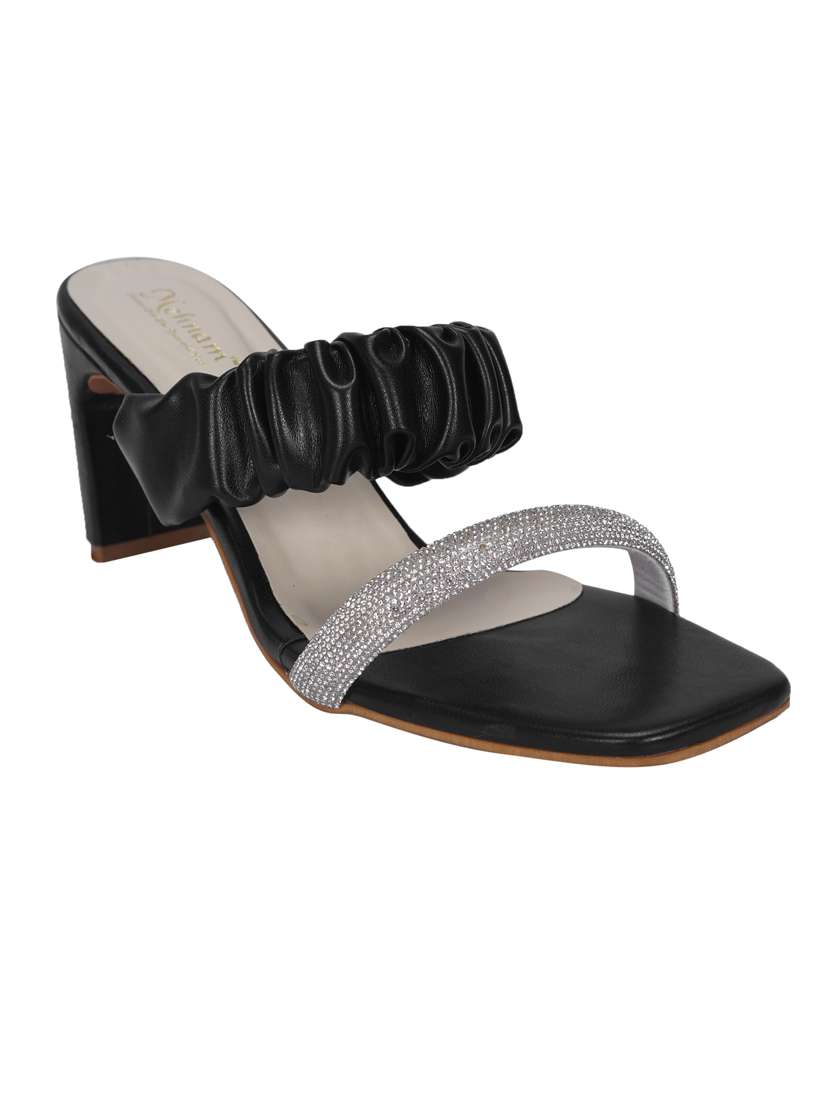black slip on block heel  - 20101670 -  Standard Image - 1