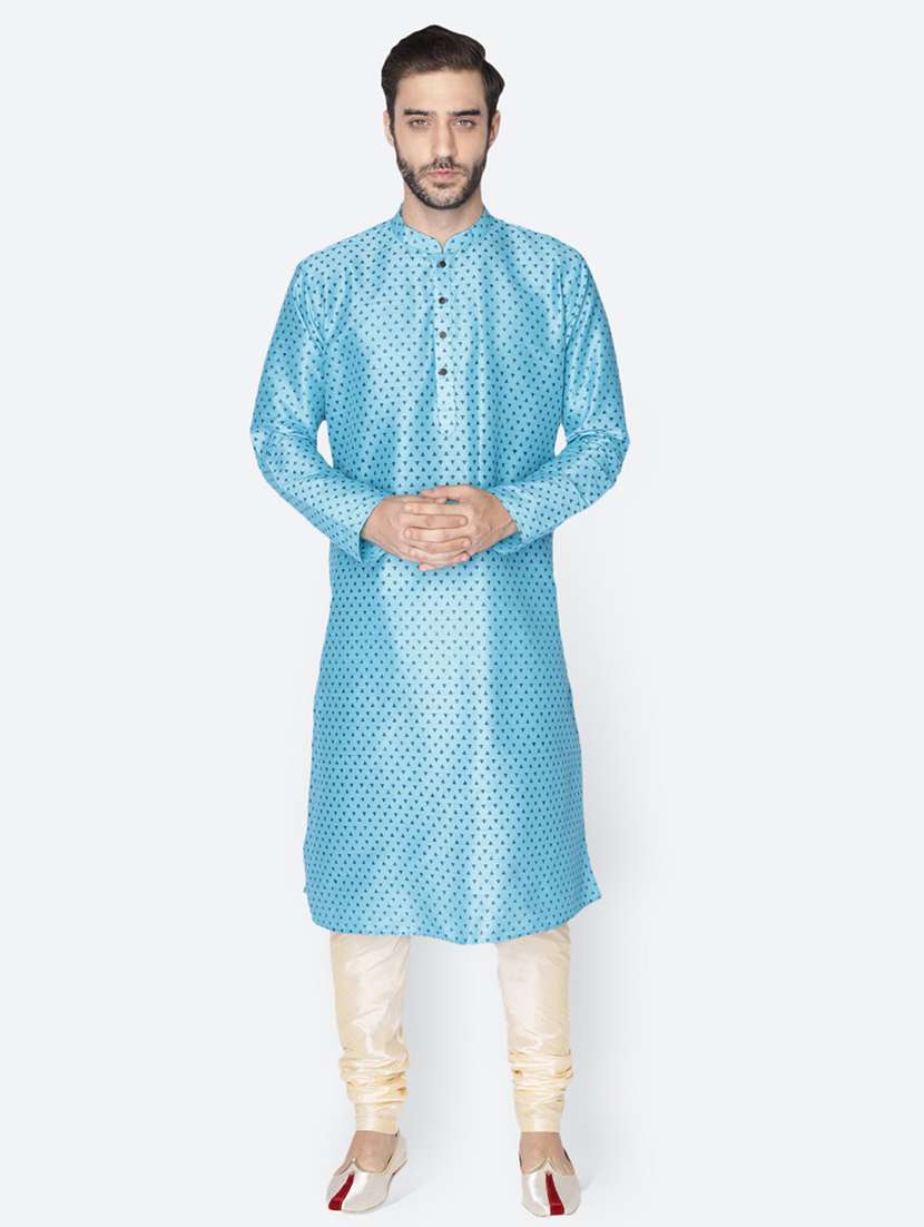 mandarin neck printed long kurta