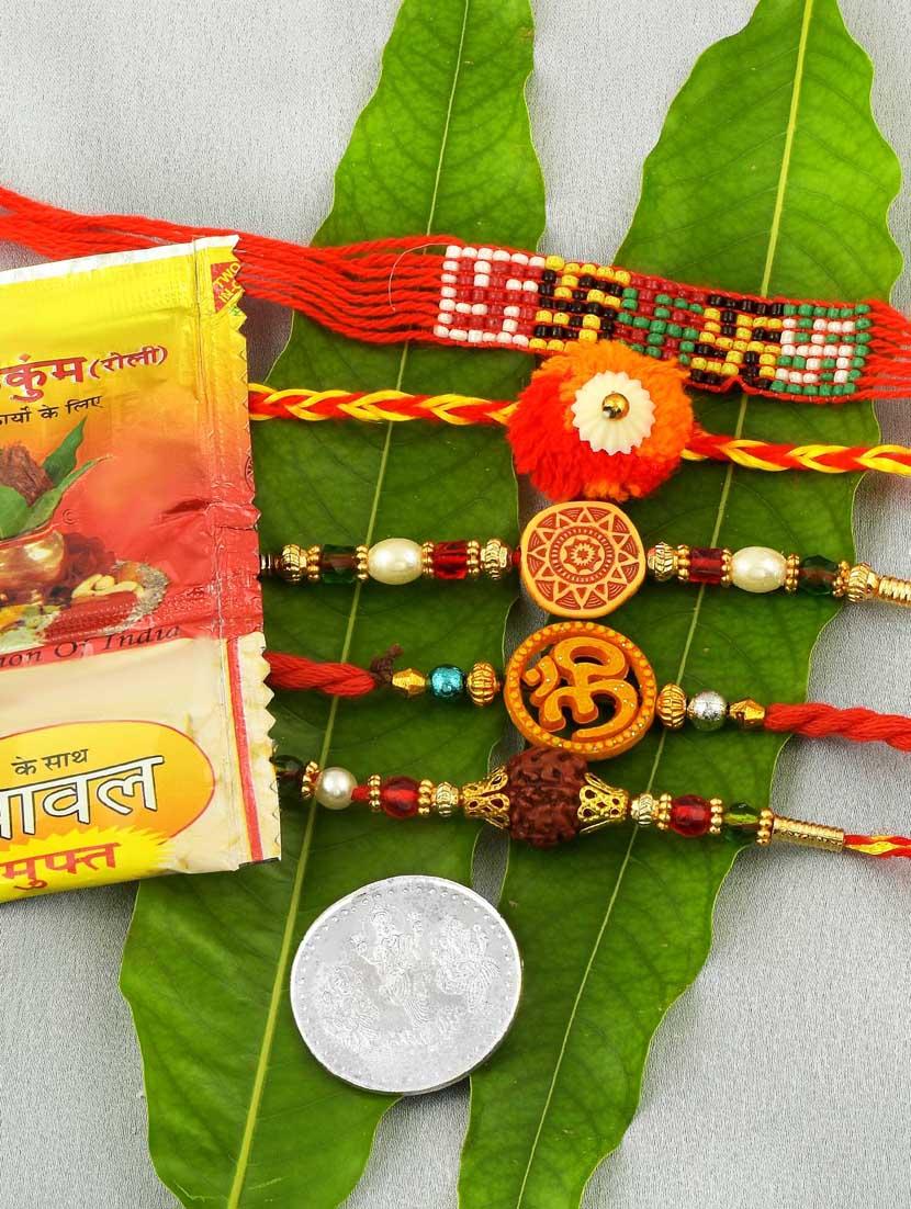 rakhi combo with silver coin - 20101949 - Standard Image - 1