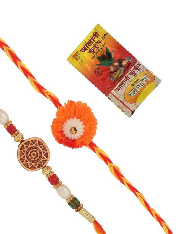 rakhi combo with silver coin - 20101958 - Standard Image - 1