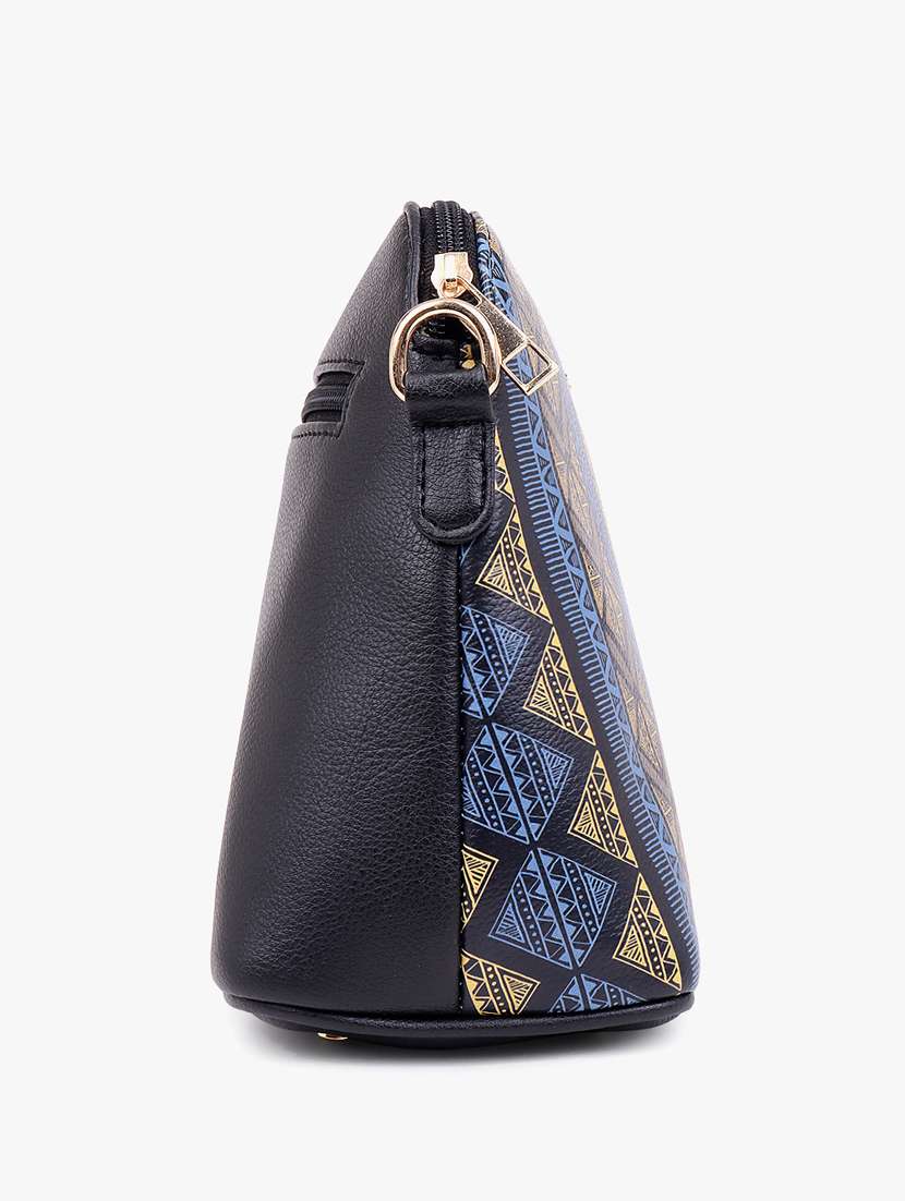 printed leatherette sling bag - 20102674 - Standard Image - 4