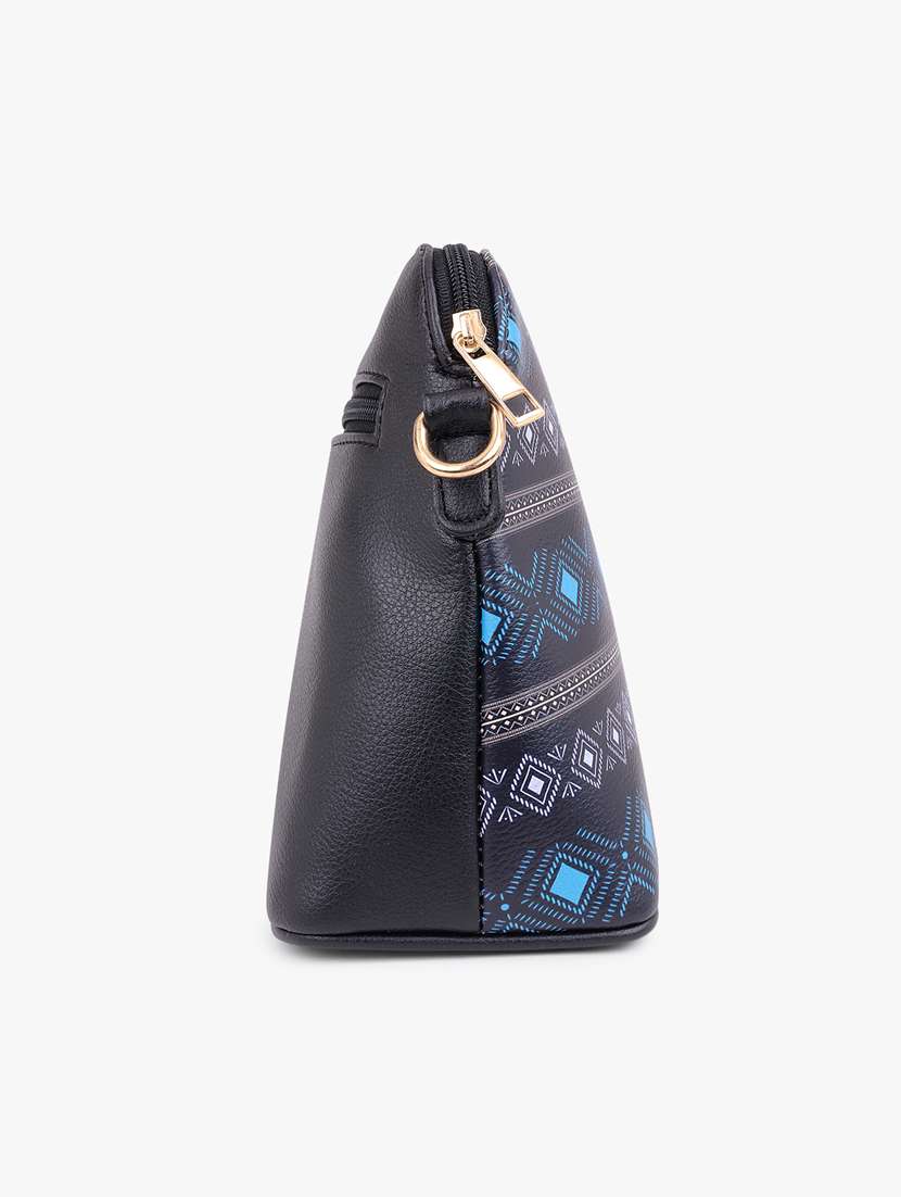 printed leatherette sling bag - 20102675 - Standard Image - 4