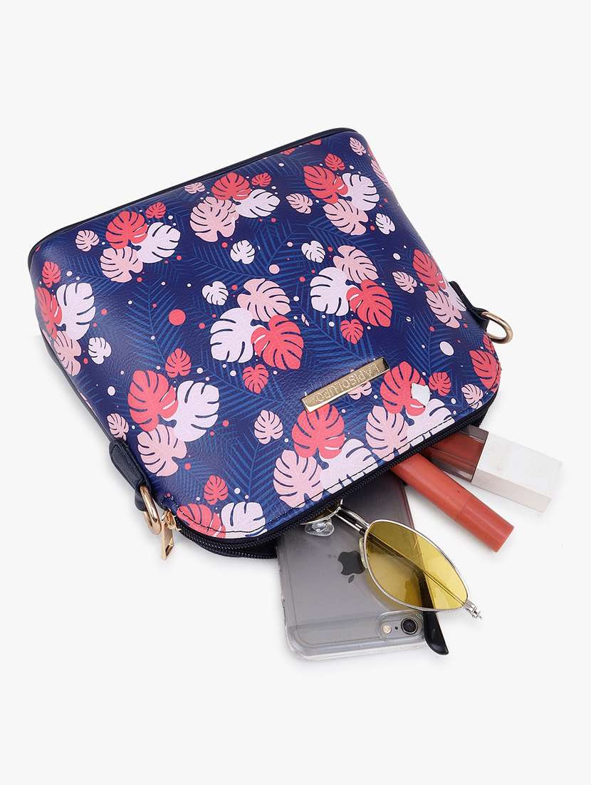 printed leatherette sling bag - 20102677 - Standard Image - 4