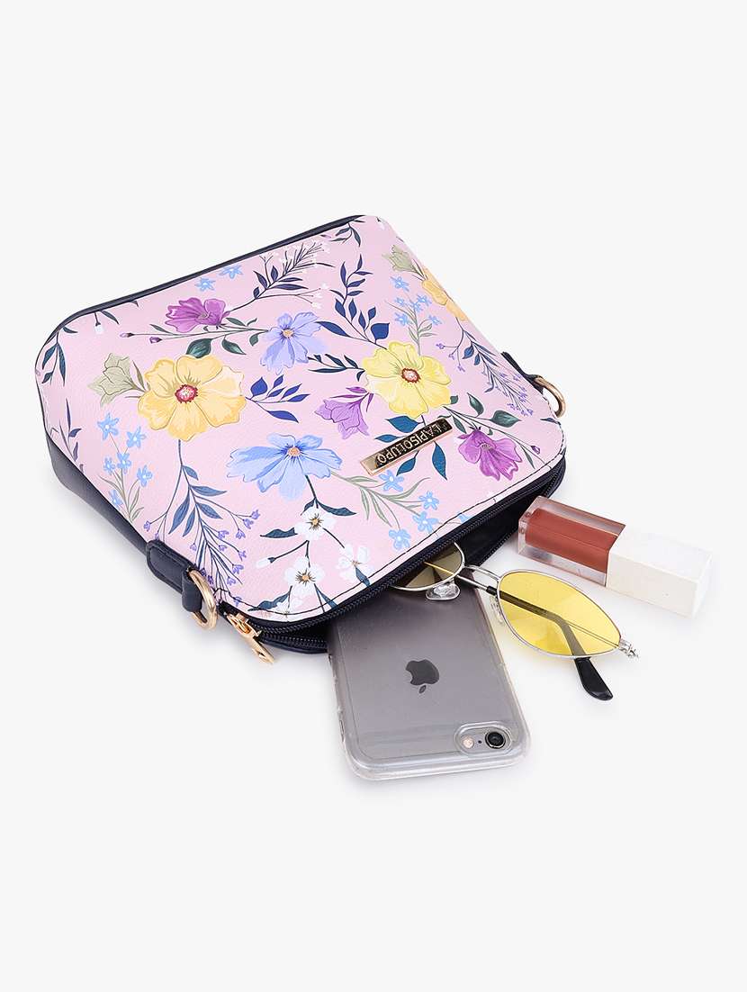 printed leatherette sling bag - 20102678 - Standard Image - 4