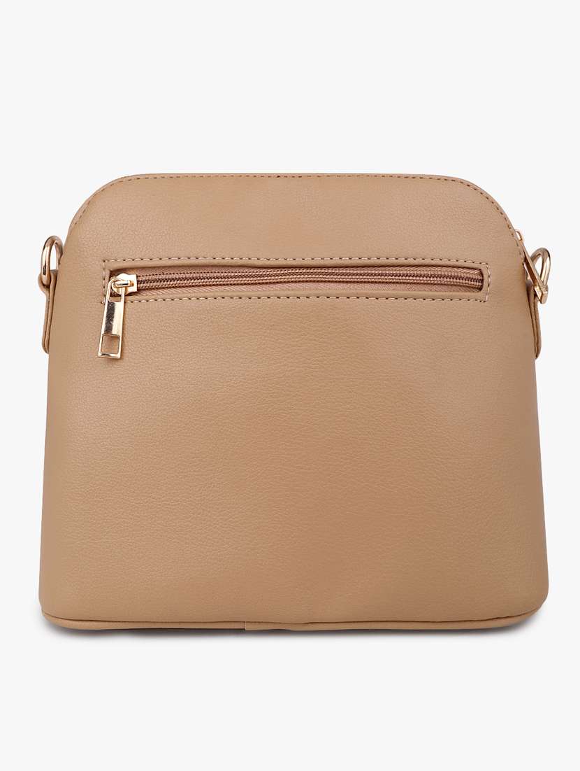 beige leatherette (pu) sling bag - 20102680 - Standard Image - 1