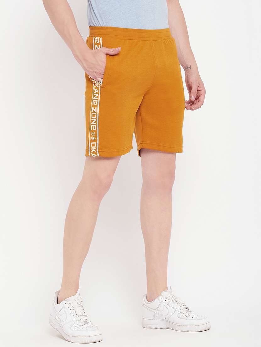 yellow cotton blend short - 20106707 -  Standard Image - 1