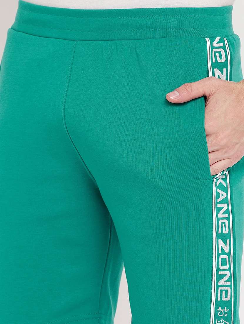 blue cotton blend short - 20106708 -  Standard Image - 4