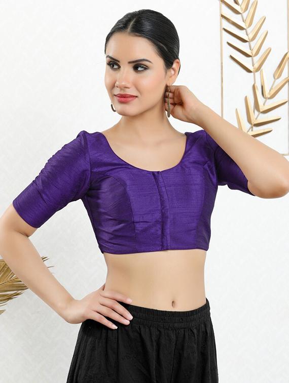 u-neck plain regular blouse - 20110470 -  Standard Image - 1