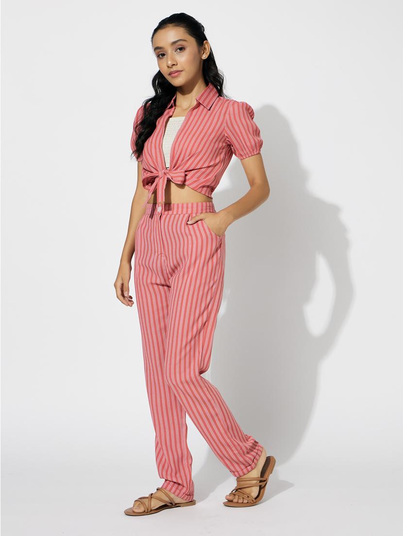 striped full length sets twin sets  - 20110985 -  Standard Image - 1