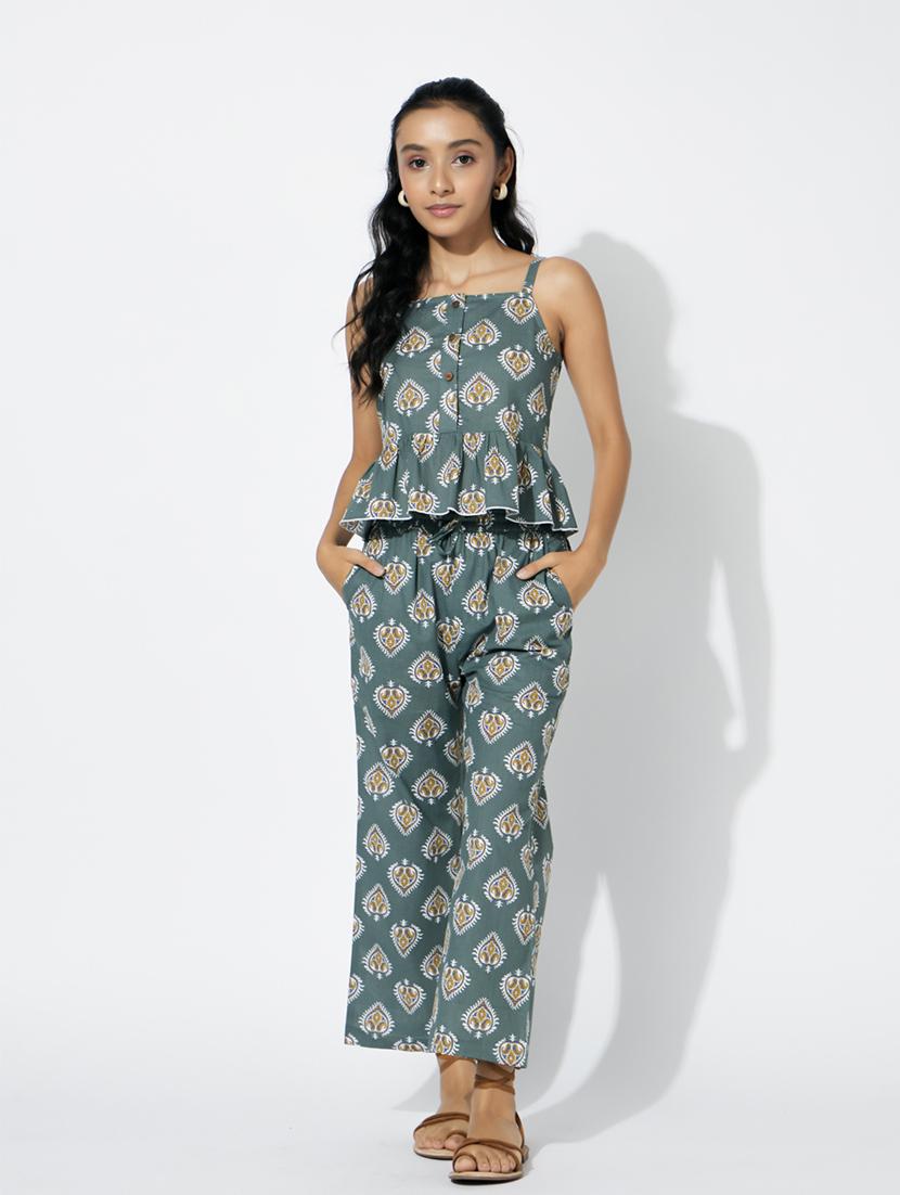 grey printed twin sets  - 20110988 -  Zoom Image - 0