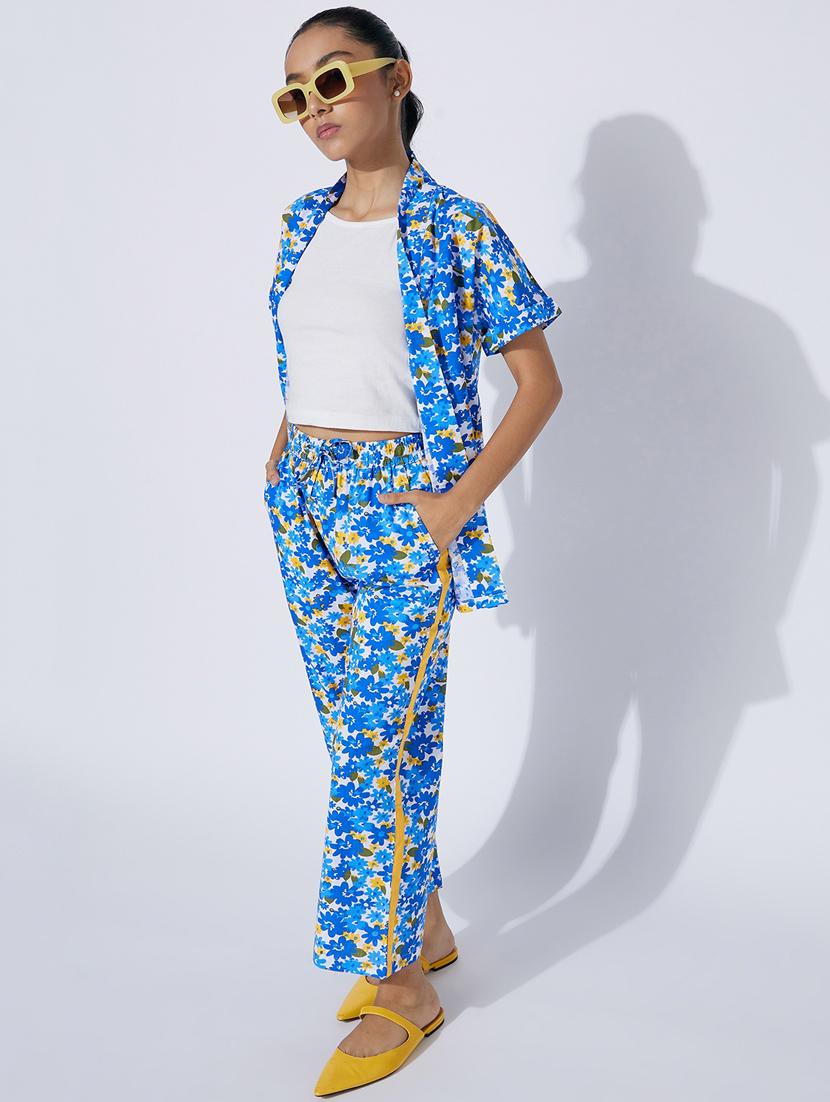 blue floral twin sets twin sets - 20110991 - Standard Image - 1