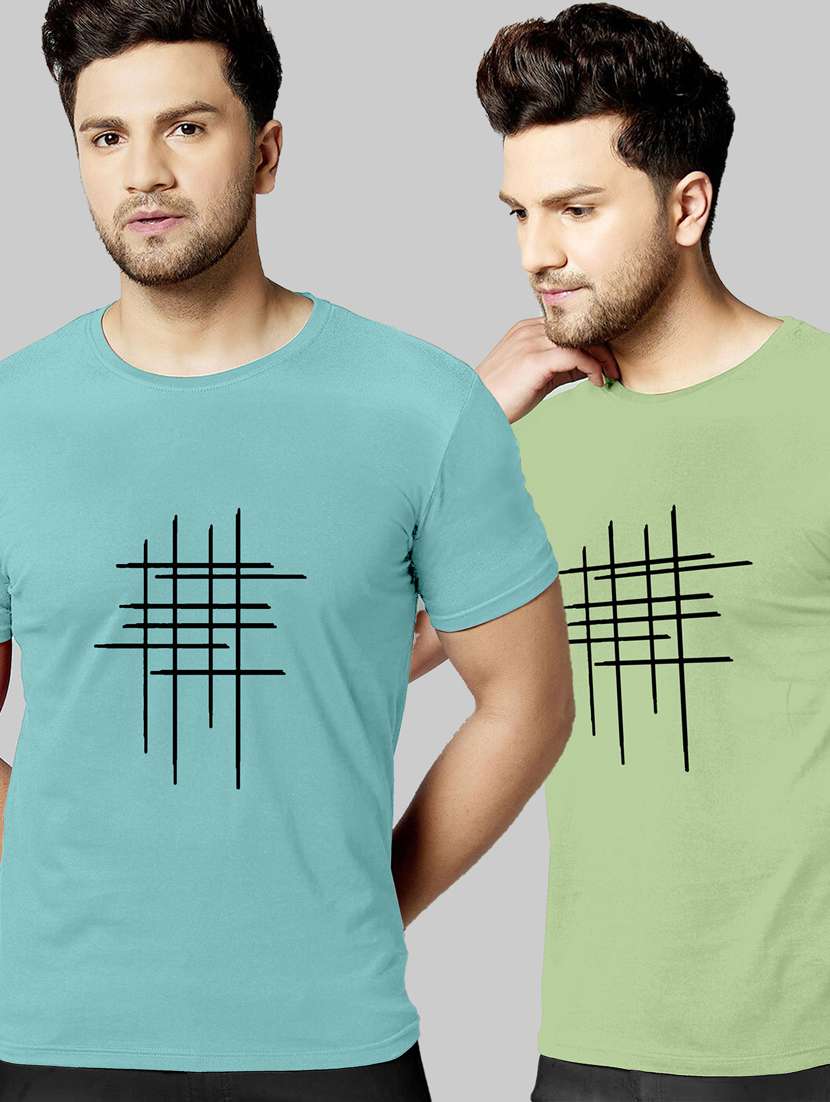 pack of 2 printed t shirts