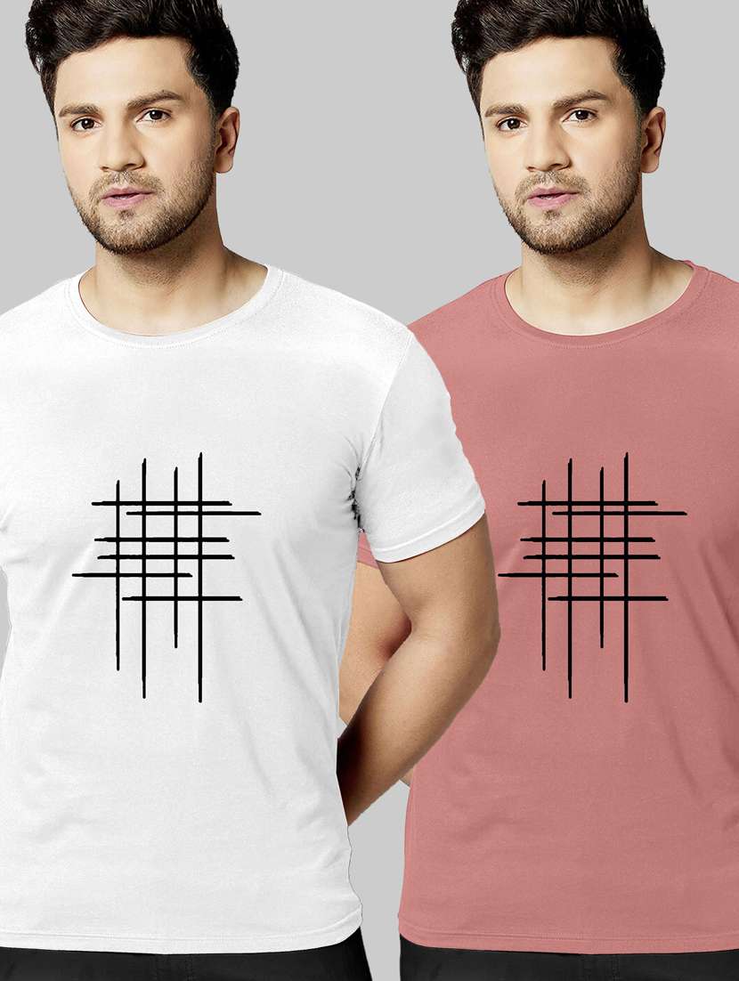 pack of 2 printed t shirts