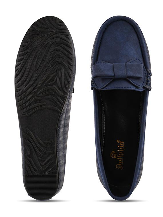 blue solid slip on loafer - 20115269 - Standard Image - 4