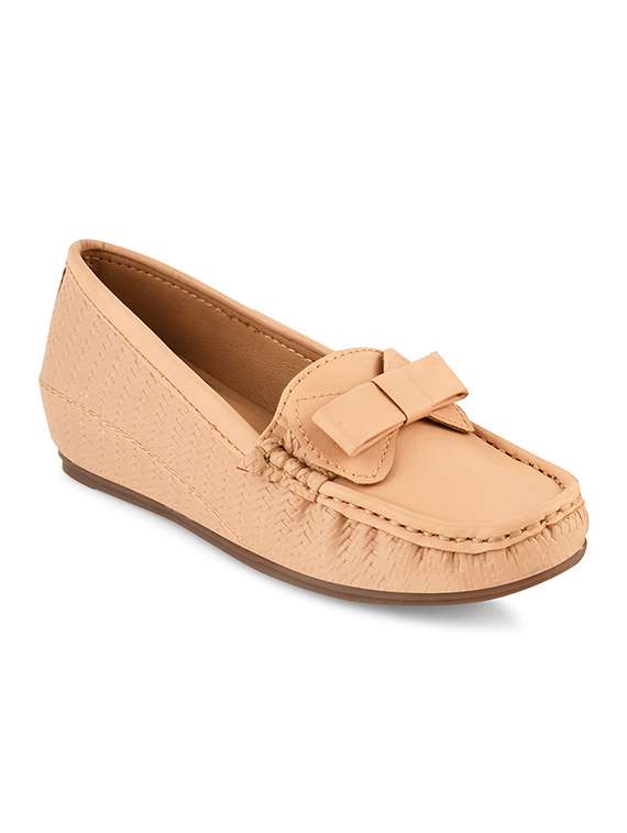 peach solid slip on loafer - 20115270 -  Standard Image - 1
