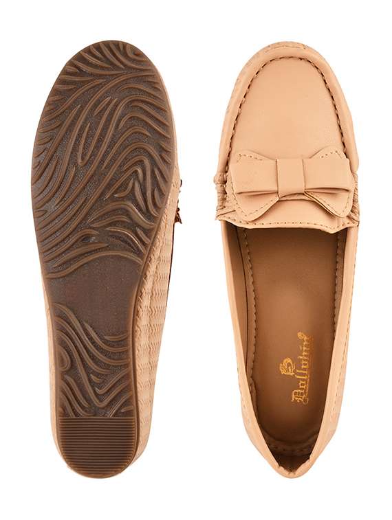 peach solid slip on loafer - 20115270 -  Standard Image - 4