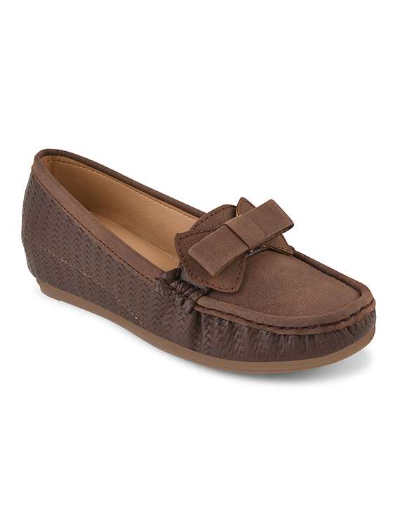 brown textured slip on loafer - 20115271 -  Standard Image - 1