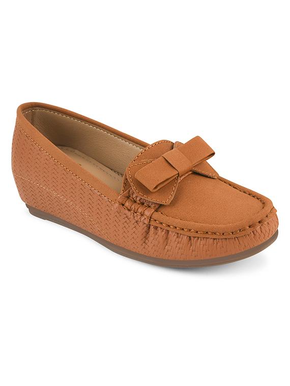 tan textured slip on loafer - 20115273 -  Standard Image - 1
