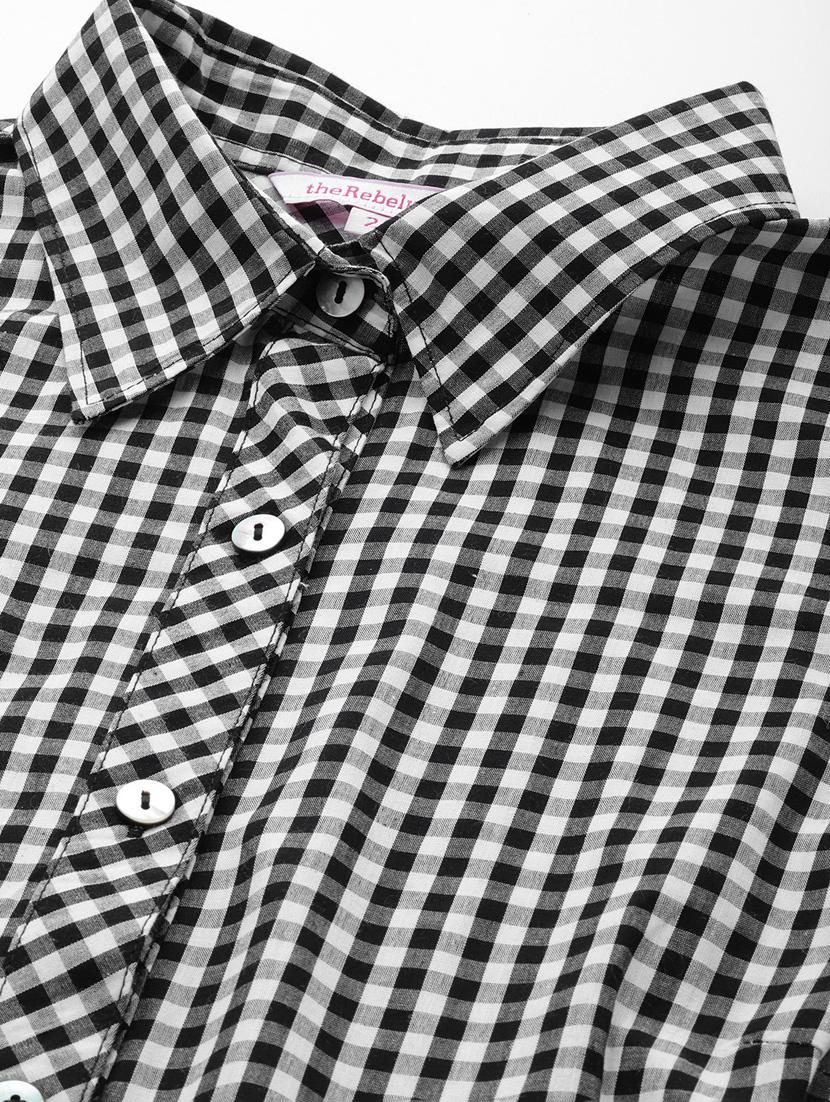 black checks plus shirt - 20115692 - Standard Image - 4