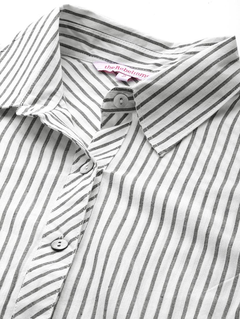 white stripes plus shirt - 20115693 - Standard Image - 4