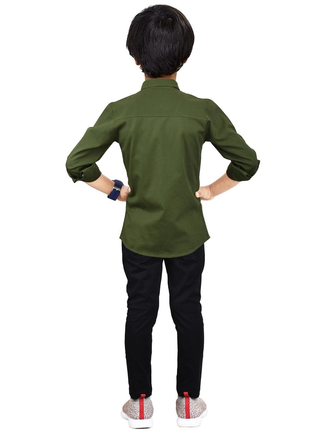 olive solid full length twin sets - 20116485 - Standard Image - 1