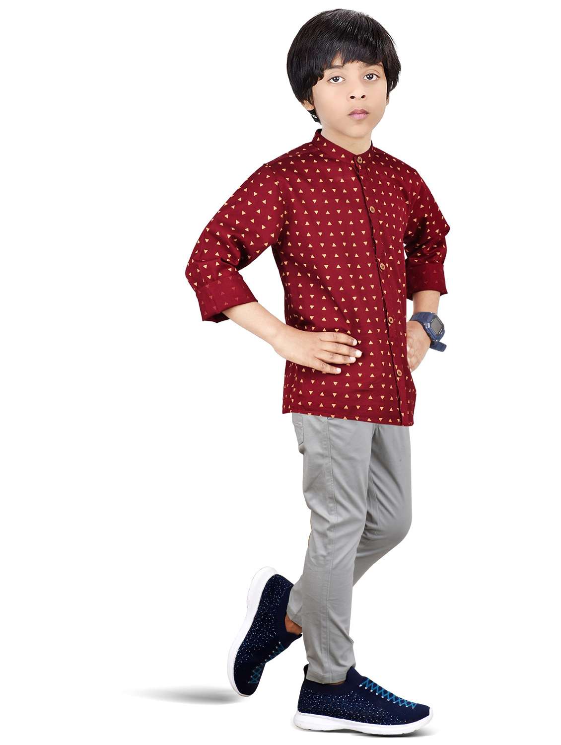 boys printed top and bottom full length set - 20116571 -  Standard Image - 1