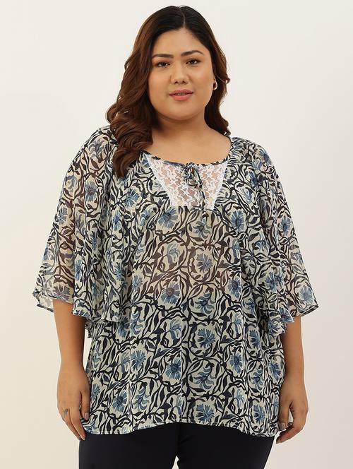 women's straight tie-up neck top - 20117147 -  Standard Image - 0