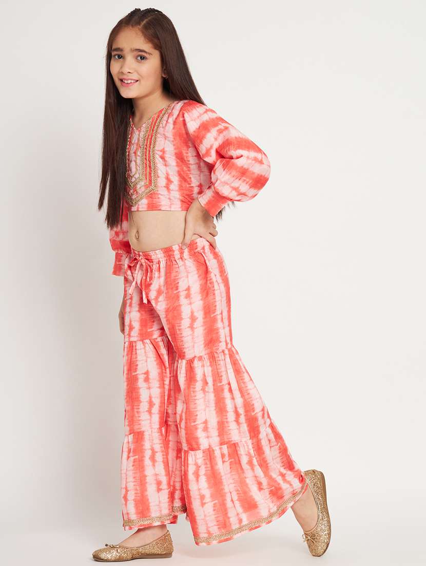 red tie & dye top pants set  - 20117178 -  Standard Image - 1