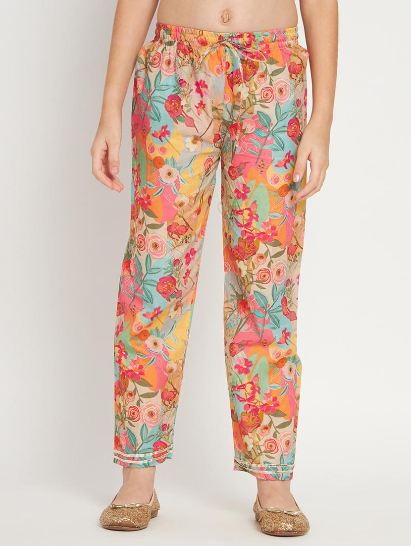 multi colored printed kurta pant set - 20117194 - Standard Image - 4