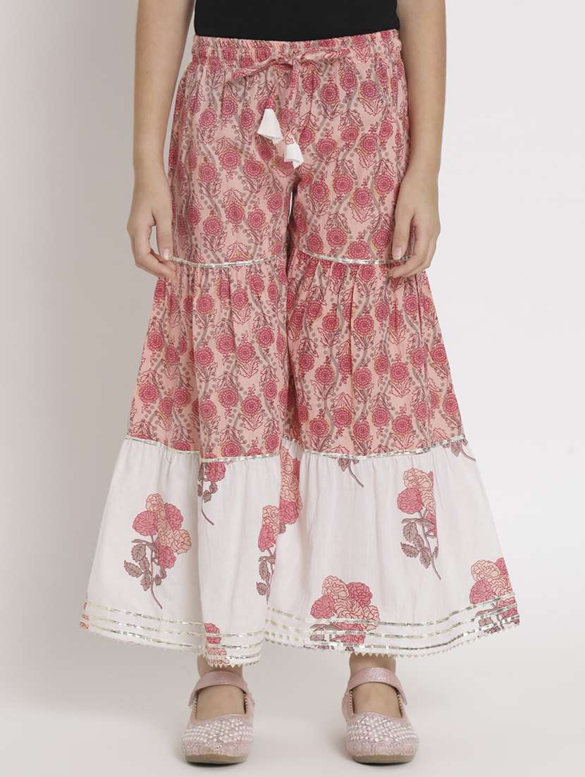 multi colored printed kurta sharara set - 20117203 -  Standard Image - 4