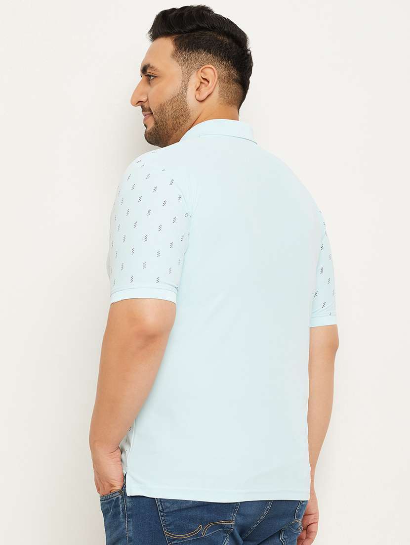 polo neck printed plus size regular t-shirt - 20117232 -  Standard Image - 1