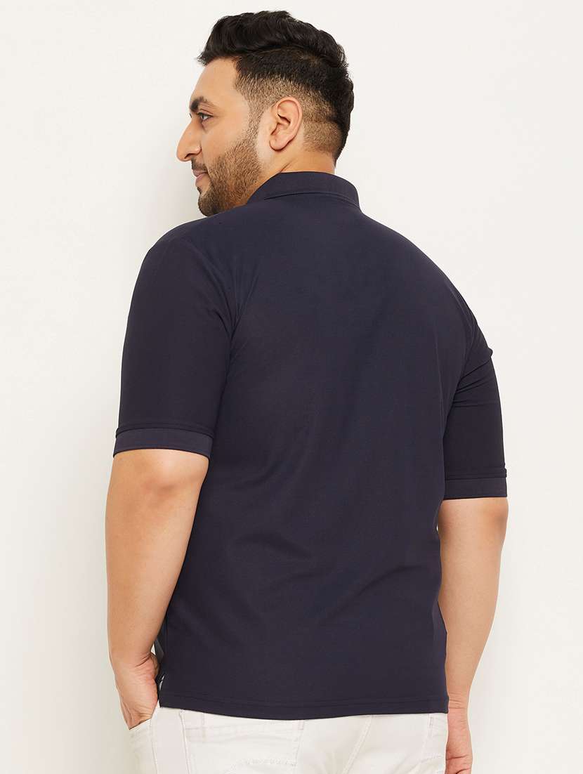 polo neck printed plus size regular t-shirt - 20117239 -  Standard Image - 1