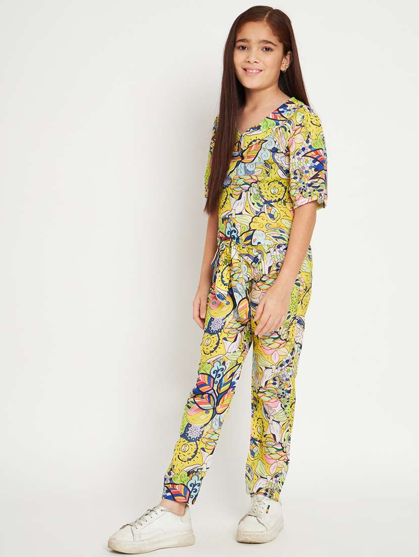 multi colored printed top pants set - 20117340 - Standard Image - 1