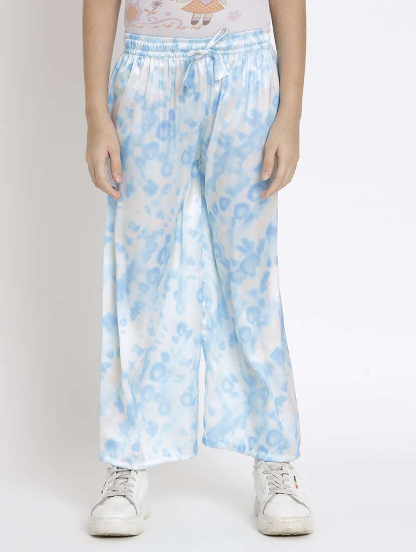 blue printed top pants set - 20117347 -  Standard Image - 4