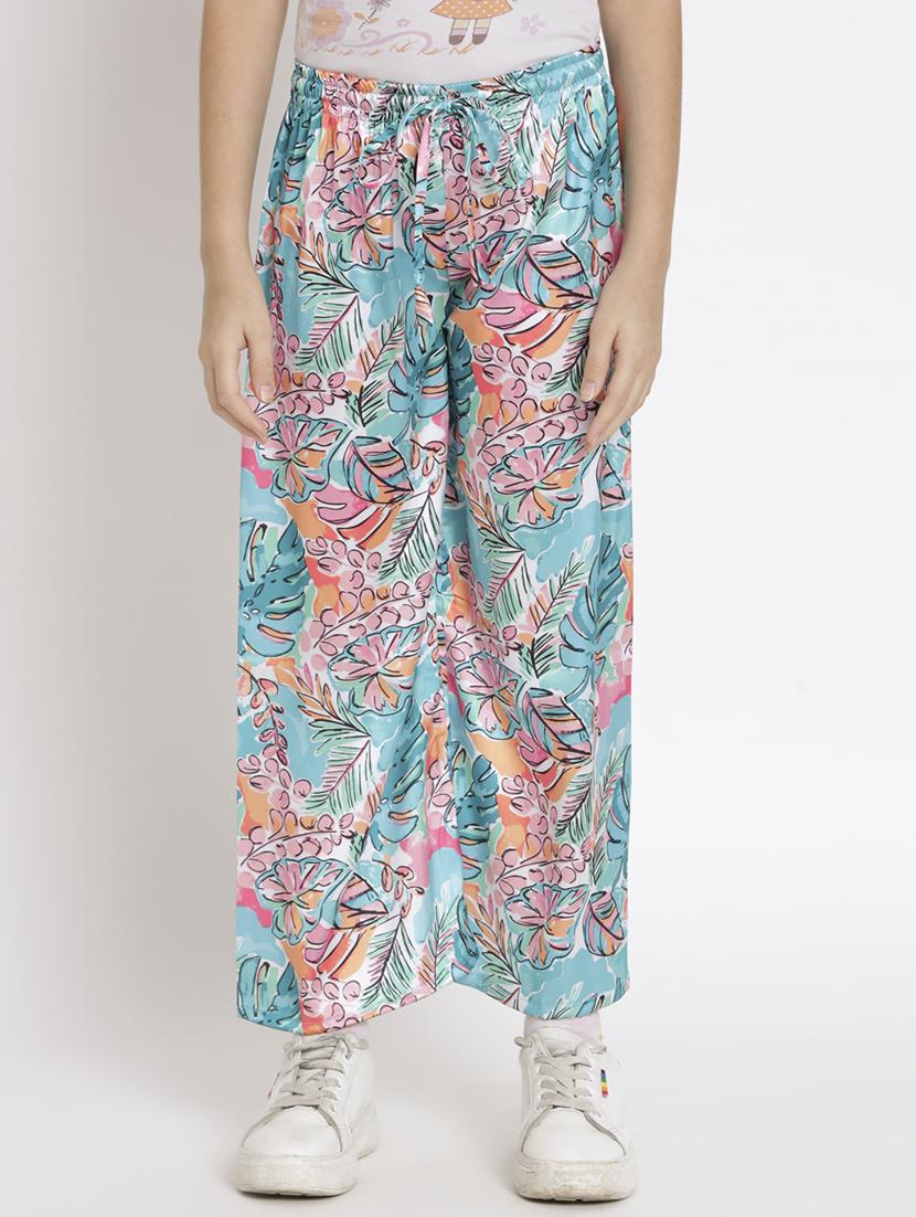 blue printed top pants set - 20117349 - Standard Image - 4