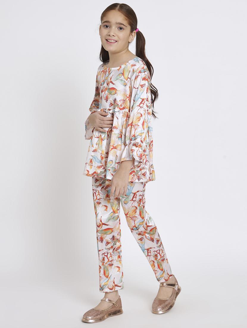 multi colored printed top pants set - 20117363 - Standard Image - 1