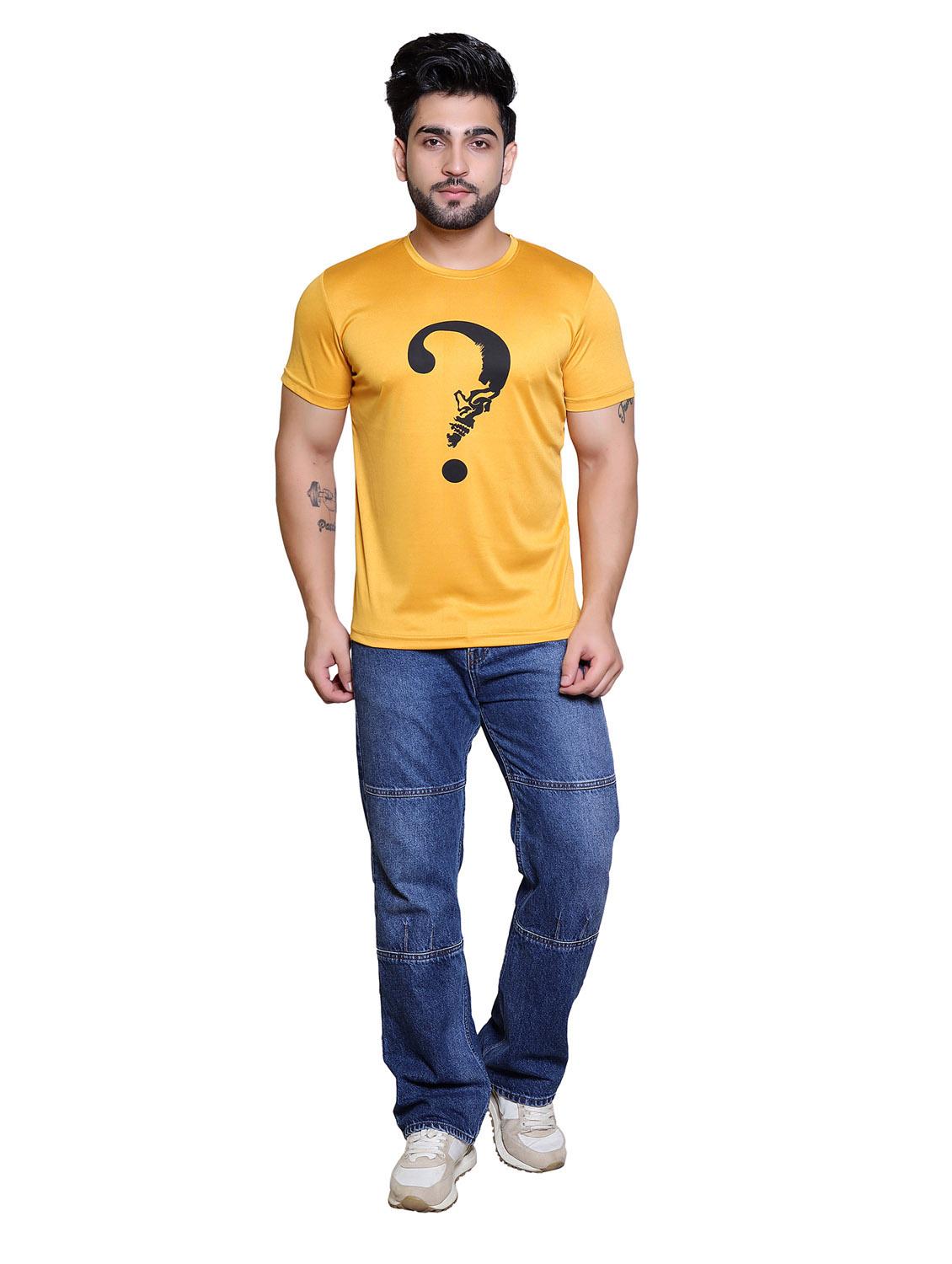 men front print short sleeve t-shirt - 20117866 - Standard Image - 4